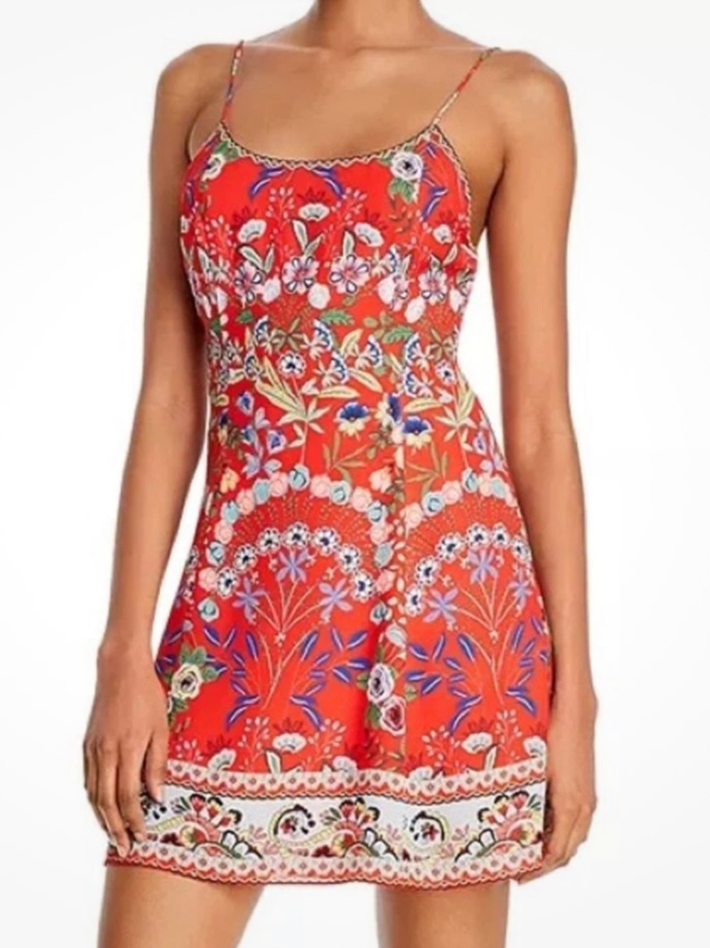 Women’s NWT Sz. 4 Alice + Olivia Ira Spaghetti Strap Flare Mini Dress